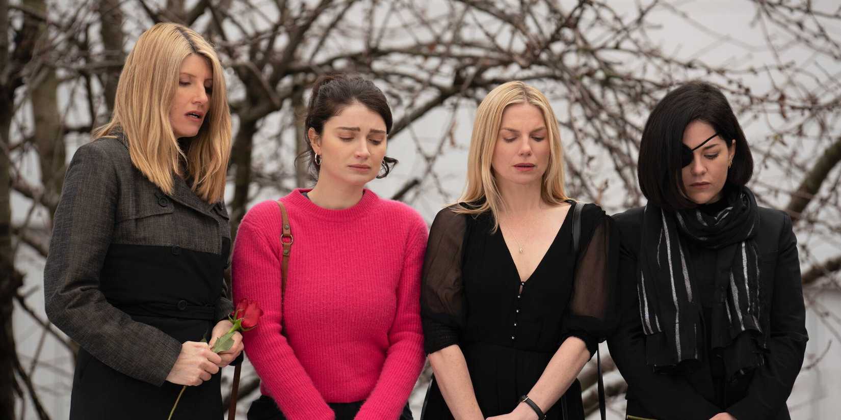 The sisters in Bad Sisters crying