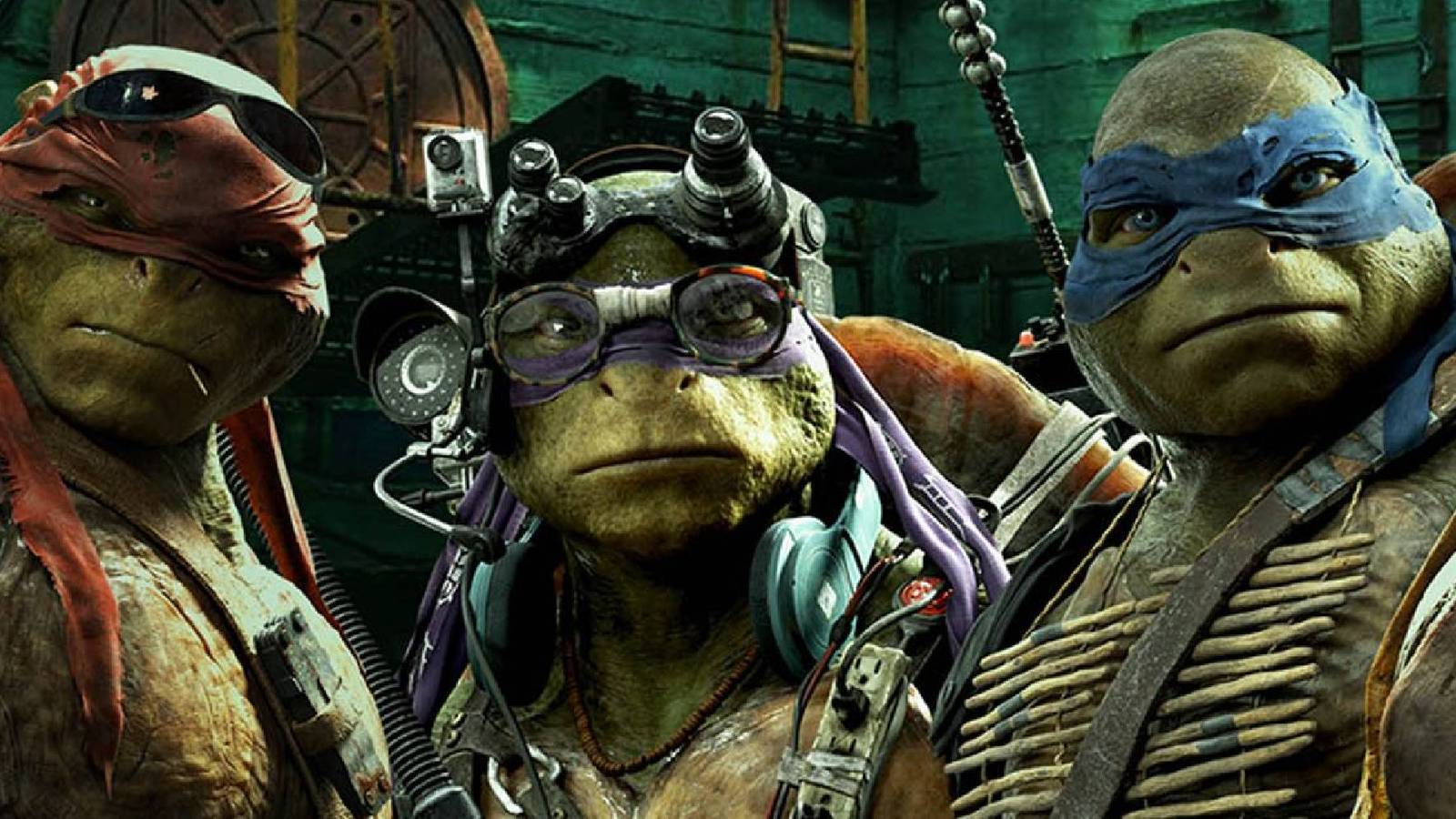 The Turtles in Teenage Mutant Ninja Turtles: Out of the Shadows.