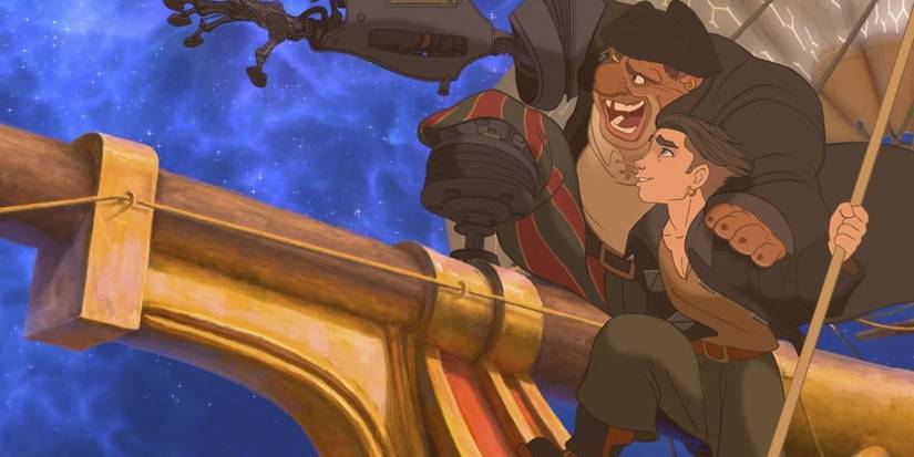 Long John Silver shows Jim the cosmos in 'Treasure Planet'