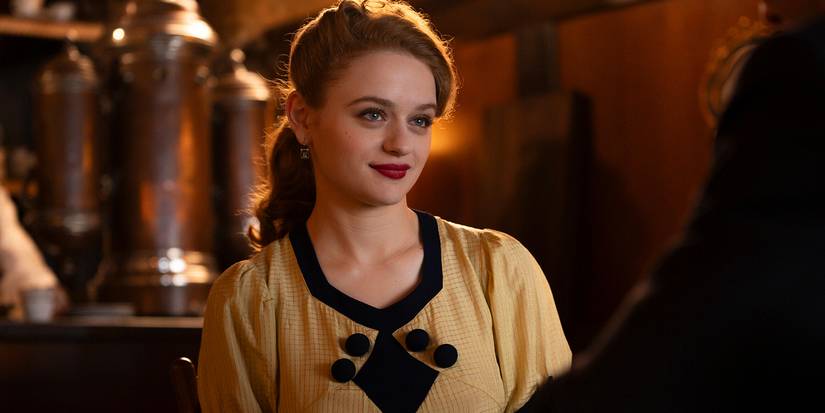 Joey King all dressed up as Halina Kurc in We Were the Lucky Ones