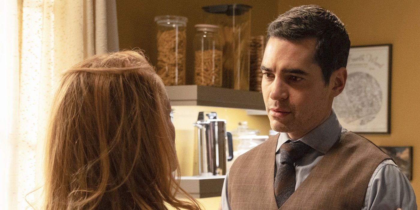 Ramon Rodriguez as Will Trent talking to a woman with her back to screen in Will Trent