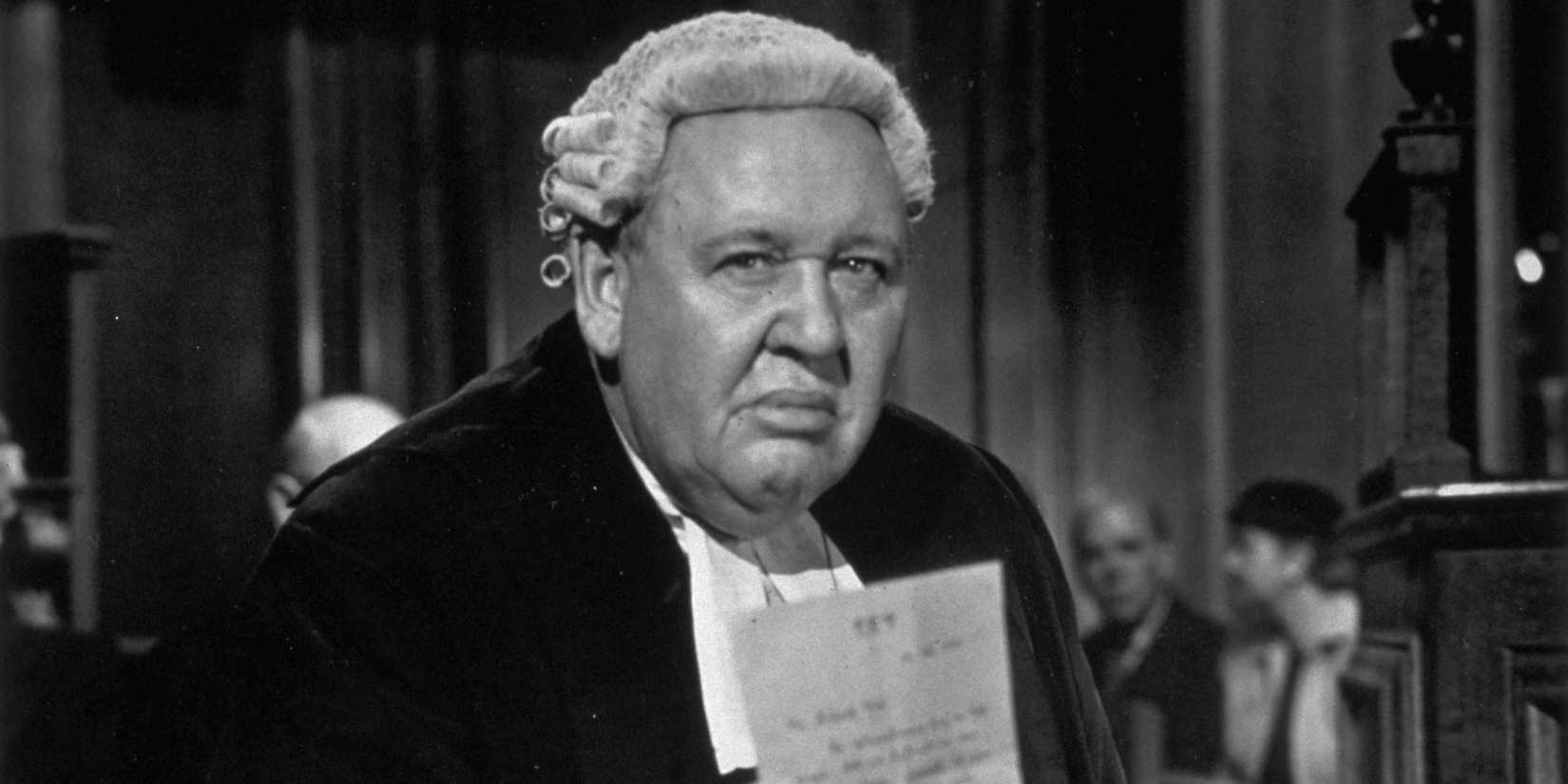 Charles Laughton as Sir Wilfrid Robarts in Witness for the Prosecution (1957)