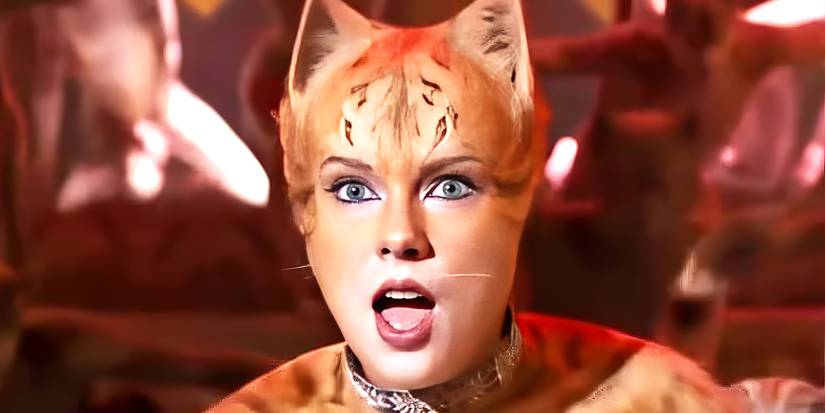 Bombalurina, played by Taylor Swift, looks straight ahead in 'Cats'.