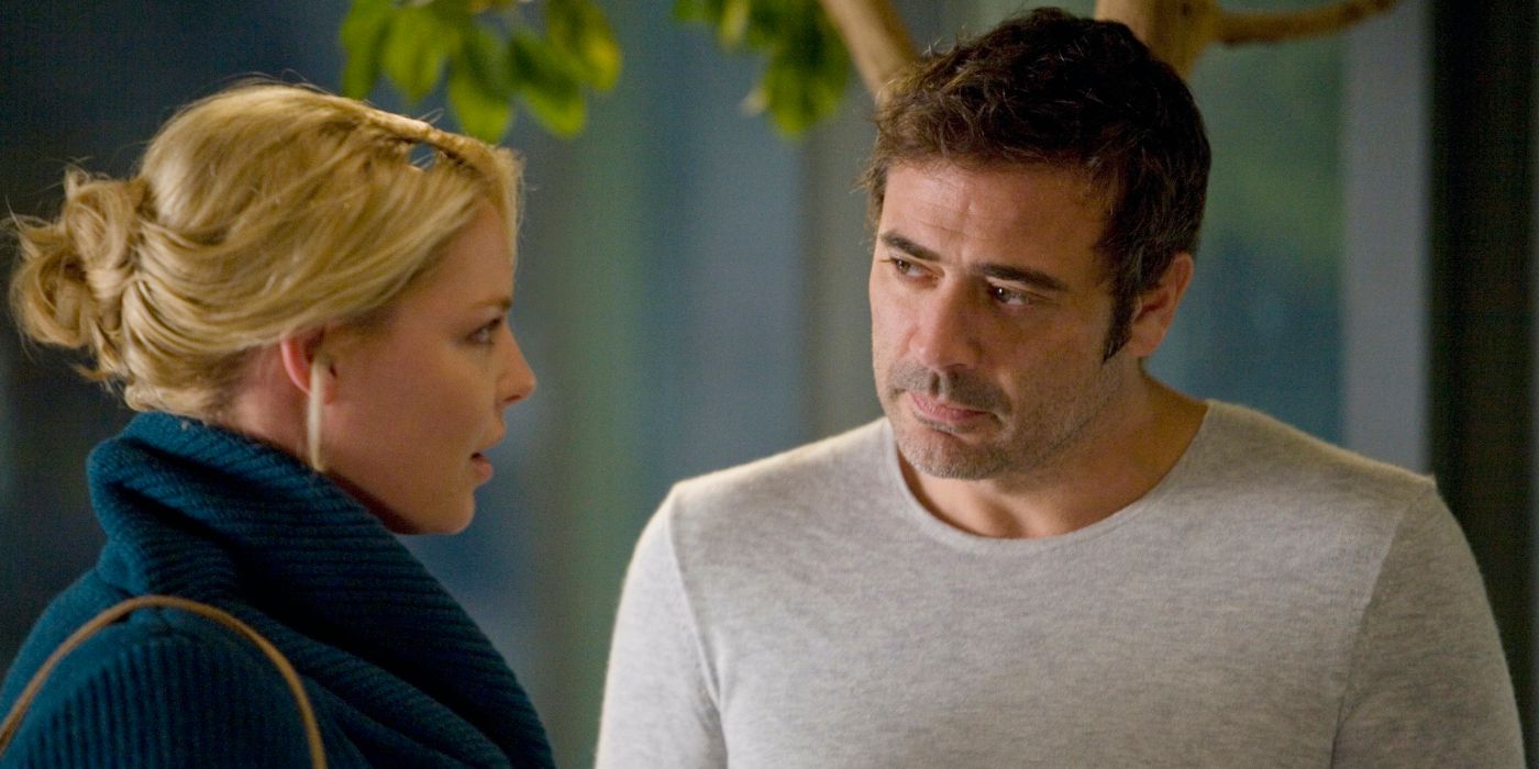 Izzie Stevens talks to the ghost of Denny Duquette in Grey's Anatomy. 