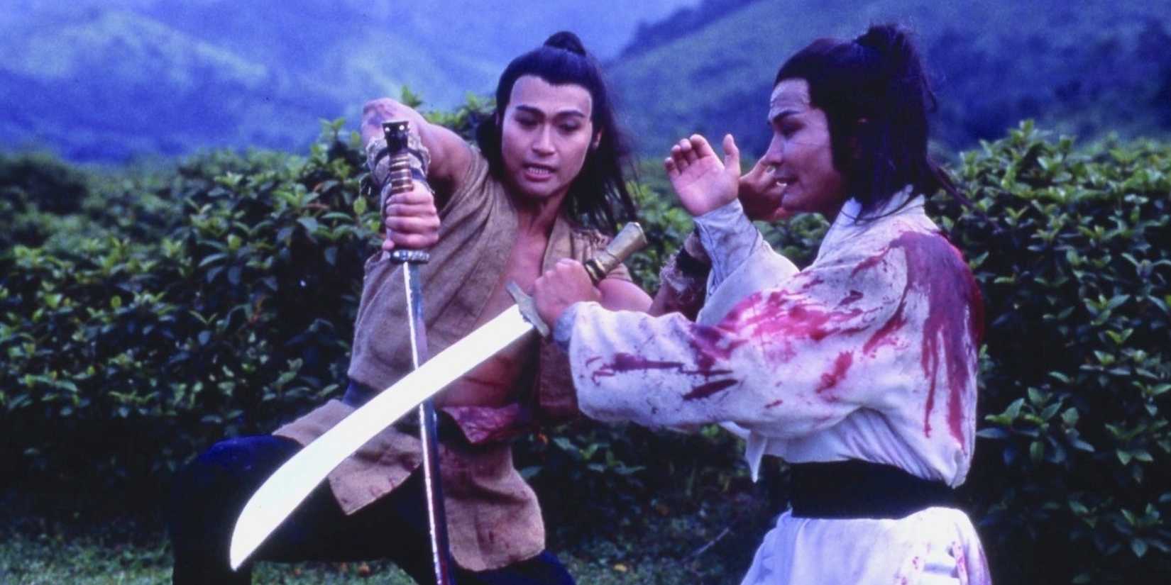 Two warriors engaging in a sword fight in Last Hurrah for Chivalry