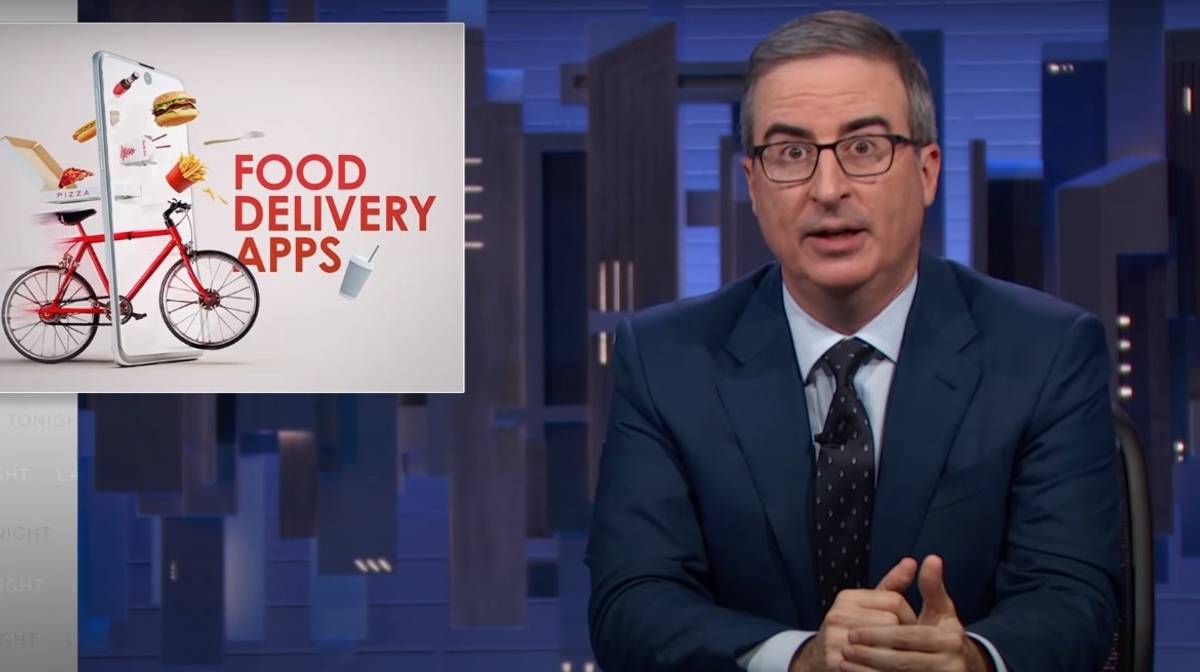 ‘Last Week Tonight’ Examines Food Delivery Apps and Who Loses