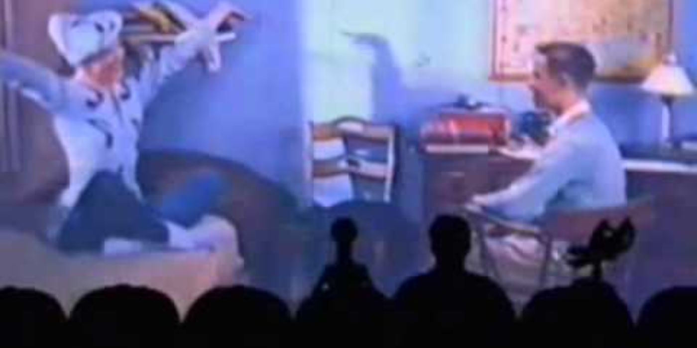 Mystery Science Theater watching War of the Colassal Beast