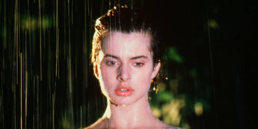 Nastassja Kinski in the rain in Cat People, 1982.