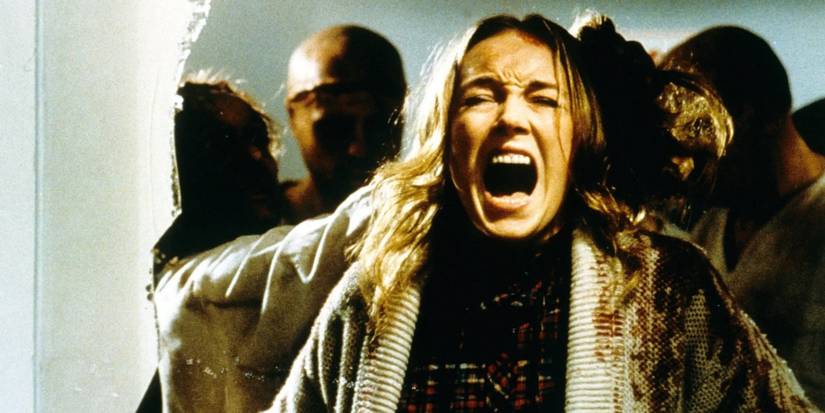 A woman is attacked in 'The Beyond' (1981)