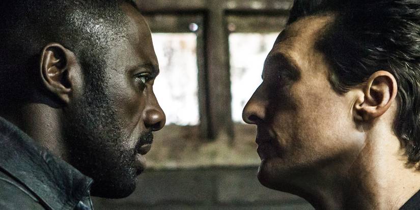 The Dark Tower - Roland (Idris Elba) faces off against the Man in Black (Matthew McConaughey)