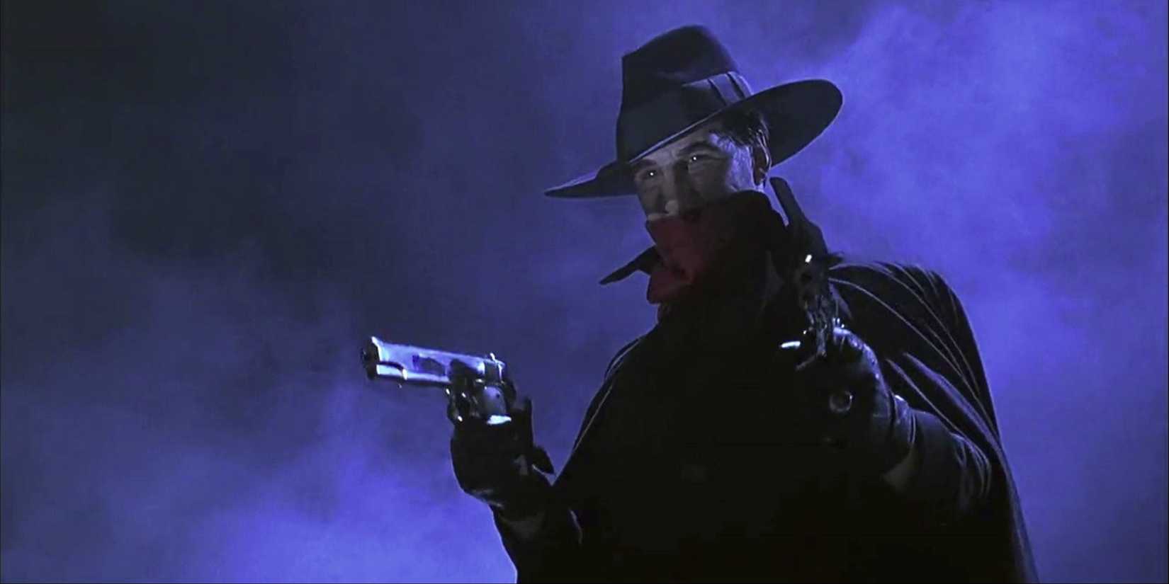 Alec Baldwin as the gunslinger The Shadow