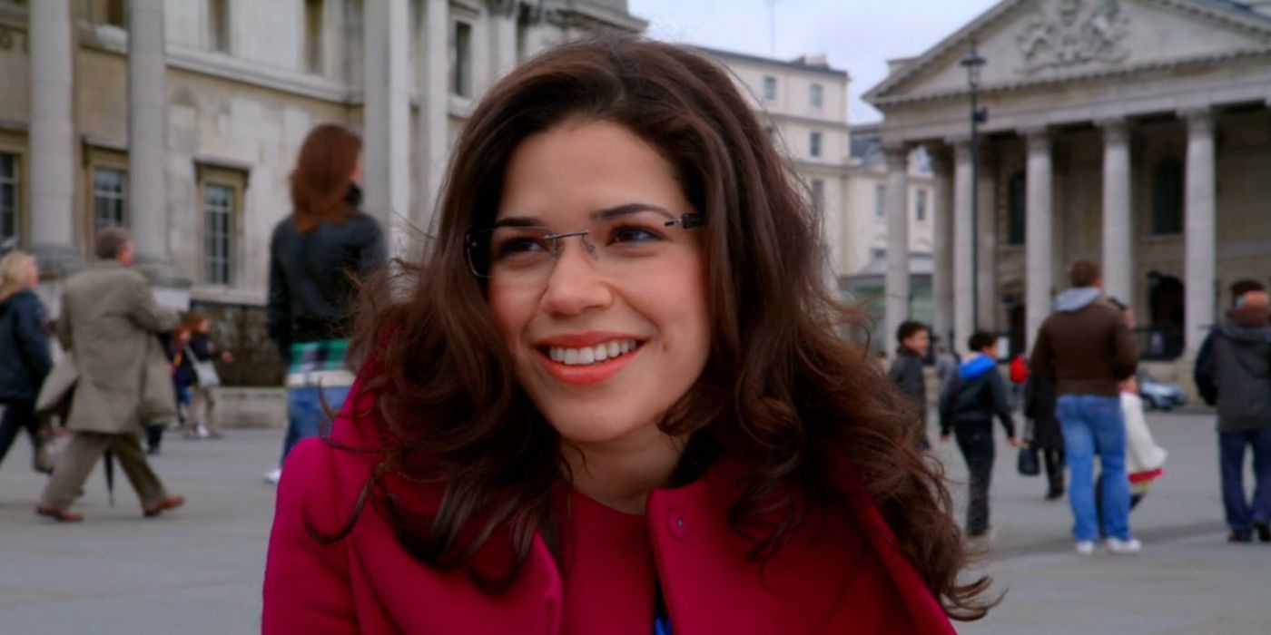 Betty talks with Daniel in London in Ugly Betty.