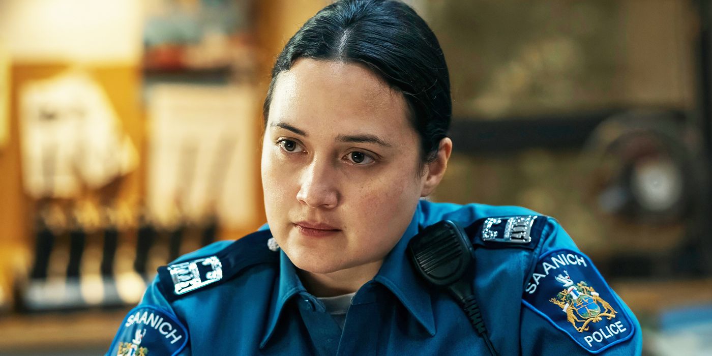 Lily Gladstone as Cam Bentland in Hulu's Under the Bridge
