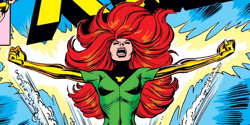 Jean Grey as the Phoenix in the X-Men comics