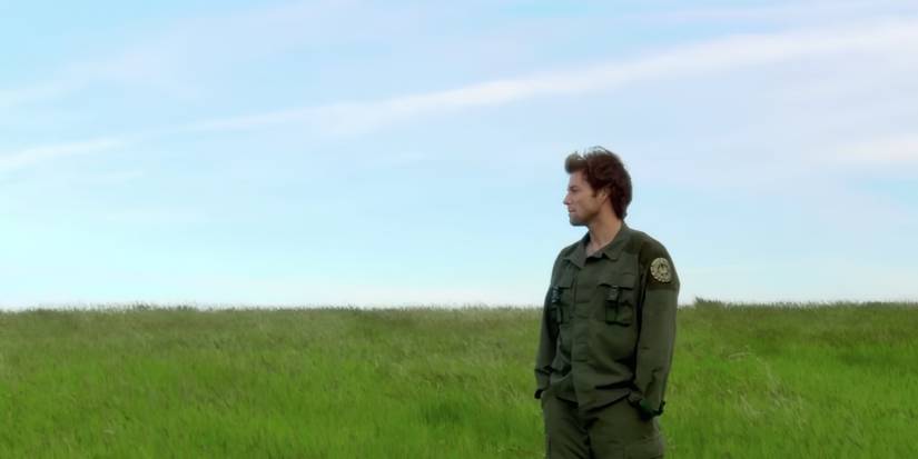 Jamie Bamber as Apollo in the Battlestar Galactica finale