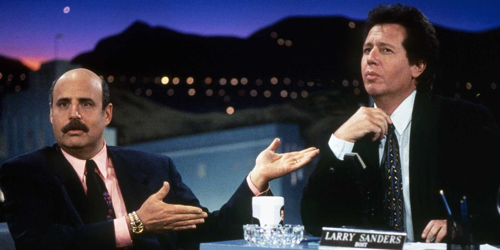 Garry Shandling and Jeffrey Tambor in The Larry Sanders Show