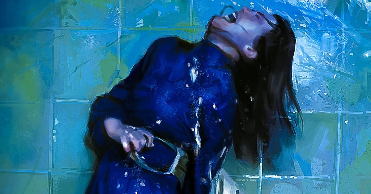 possession blue dress One of the Best Horror Sequences Ever Is in a Banned '80s Movie Material:COTTON Occasion:Summer Red Dress Black Heels Halloween costume the brand focuses on