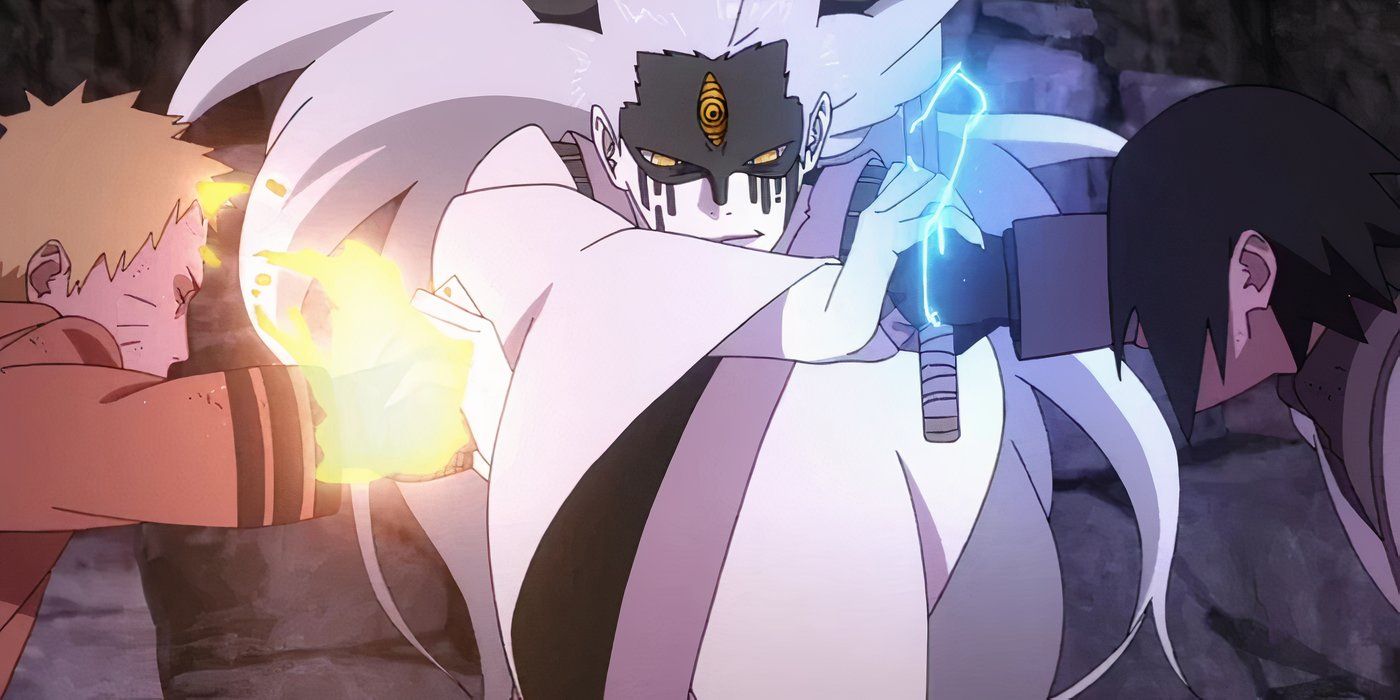 Naruto and Sasuke fight Momoshiki Otutsiki who stops both of them in &lsquo;Boruto&rsquo;