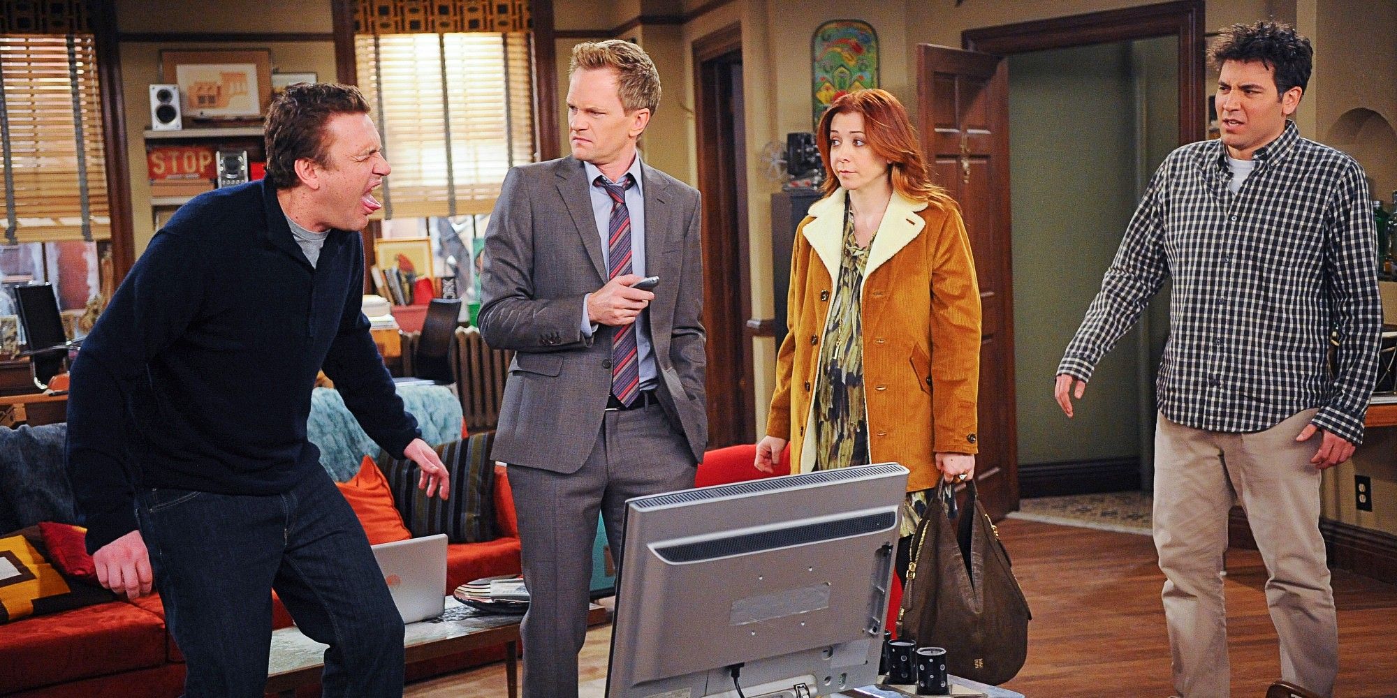 Marshall, Barney, Lily and Ted in How I Met Your Mother HIMYM