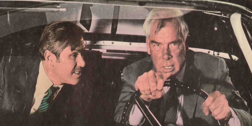 Lee Marvin as Walker and Michael Strong as Stegman in Point Blank 