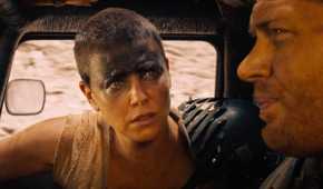 Furiosa talking to Max inside a car in Mad Max: Fury Road (2015).