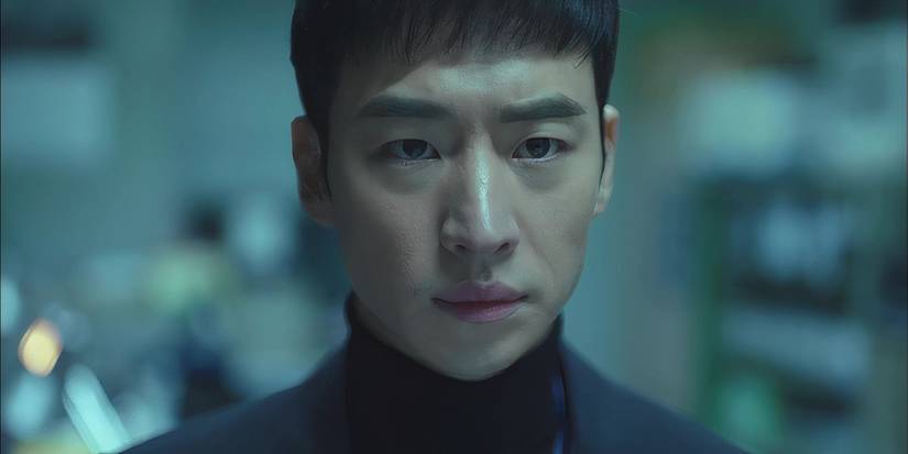 A man stares ahead intensely in Signal. 