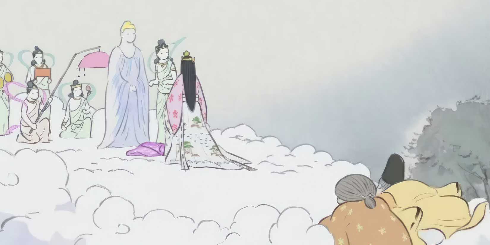 Princess Kaguya returns to the Moon in The Tale of The Princess Kaguya
