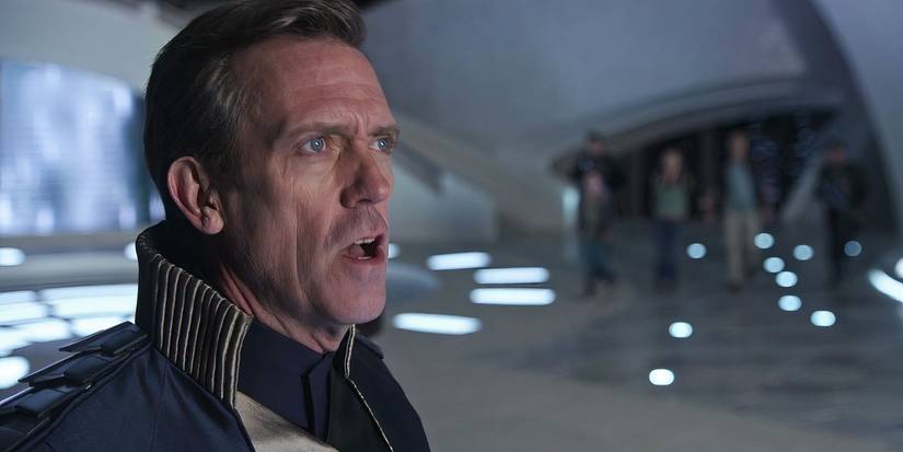 David Nix looking ahead with a surprised expression in Tomorrowland