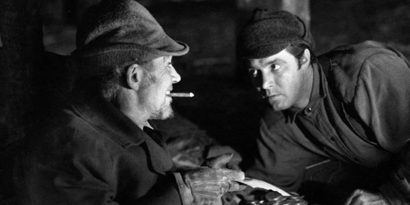 Two men talking in All That Money Can Buy