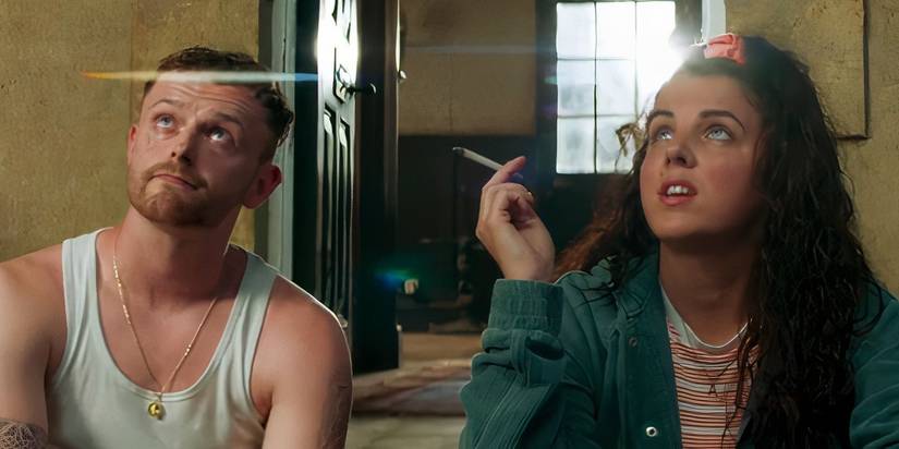 Unwelcome, Chris Walley sat next to jamie lee o'donnell, who is holding a cigarette