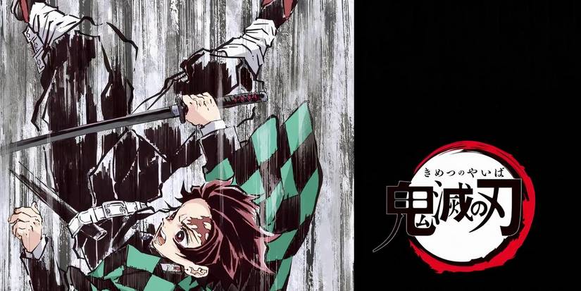 Tanjiro falling in eyecatcher B for Demon Slayer episode 12