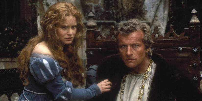 Jennifer Jason Leigh and Rutger Hauer in Flesh + Blood