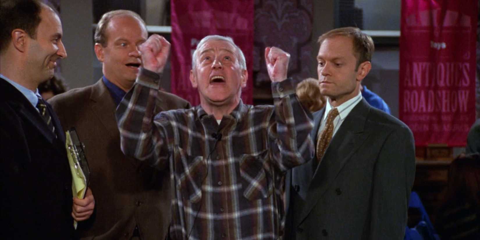 Frasier, Martin and Niles discover the value of their family inheritance in 