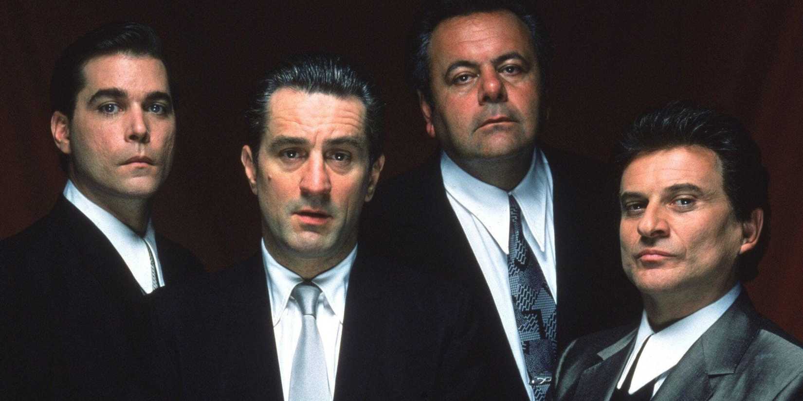Ray Liotta, Robert DeNiro, and Joe Pesci in the poster for Goodfellas