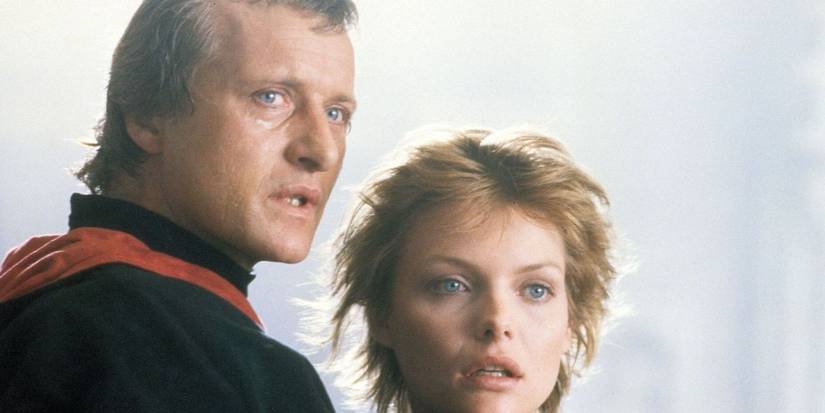 Etienne of Navarre and Isabeau of Anjou looking surprised in Ladyhawke