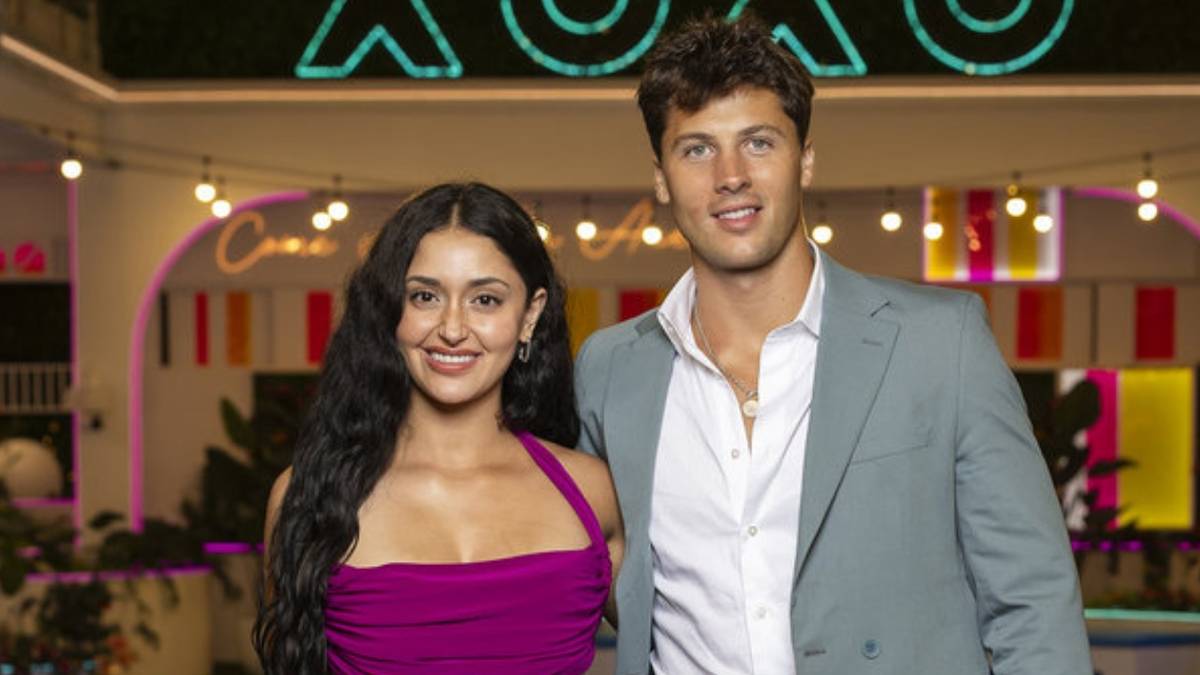 leah love island brown dress Love Island USA' Leah Kateb Reveals How Her Sexy Villa Looks Came Together