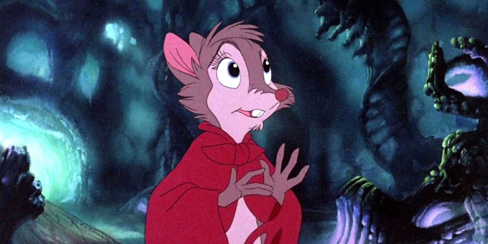 Mrs. Brisby (Elizabeth Hartman) looks anxious in 'The Secret of Nimh'