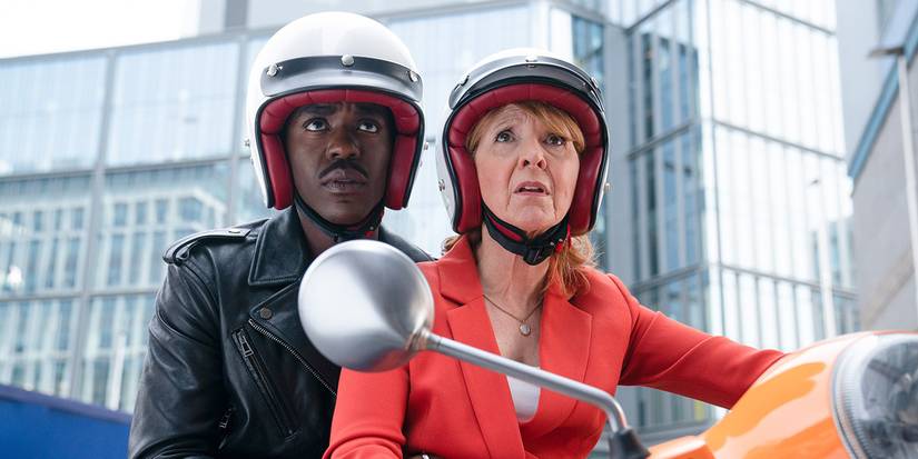 Ncuti Gatwa and Bonnie Langford in Doctor Who