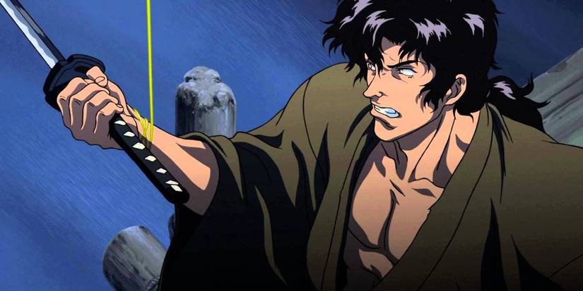 A ninja with a katana in Ninja Scroll