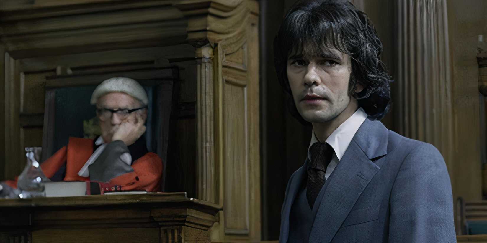 Paul Freeman and Ben Whishaw in A Very English Scandal (2018)