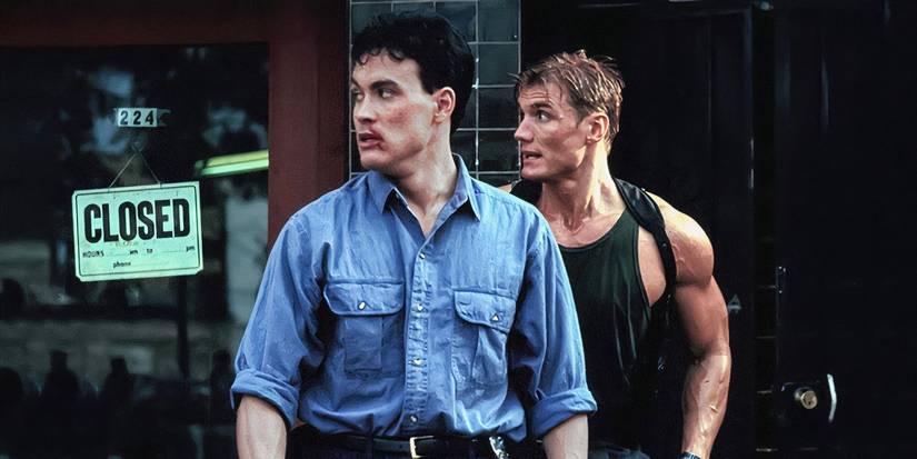 Brandon Lee and Dolph Lundgren in Showdown in little tokyo