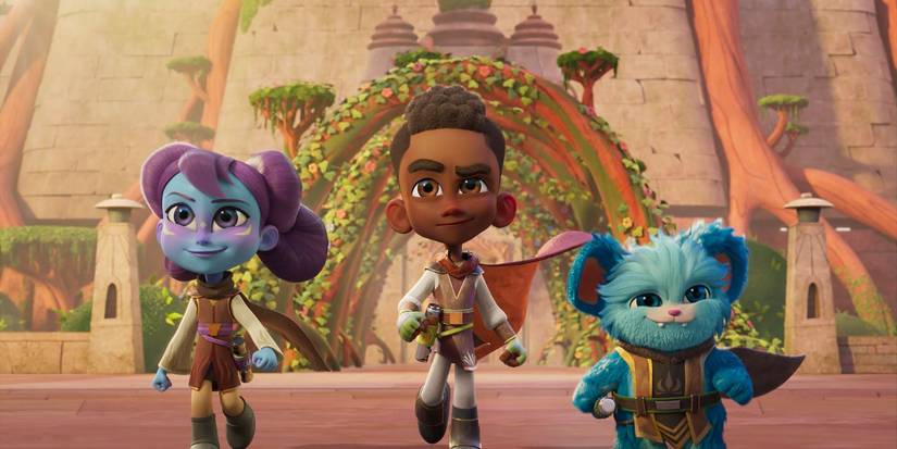 Lys, Kai, and Nubs walking side by side