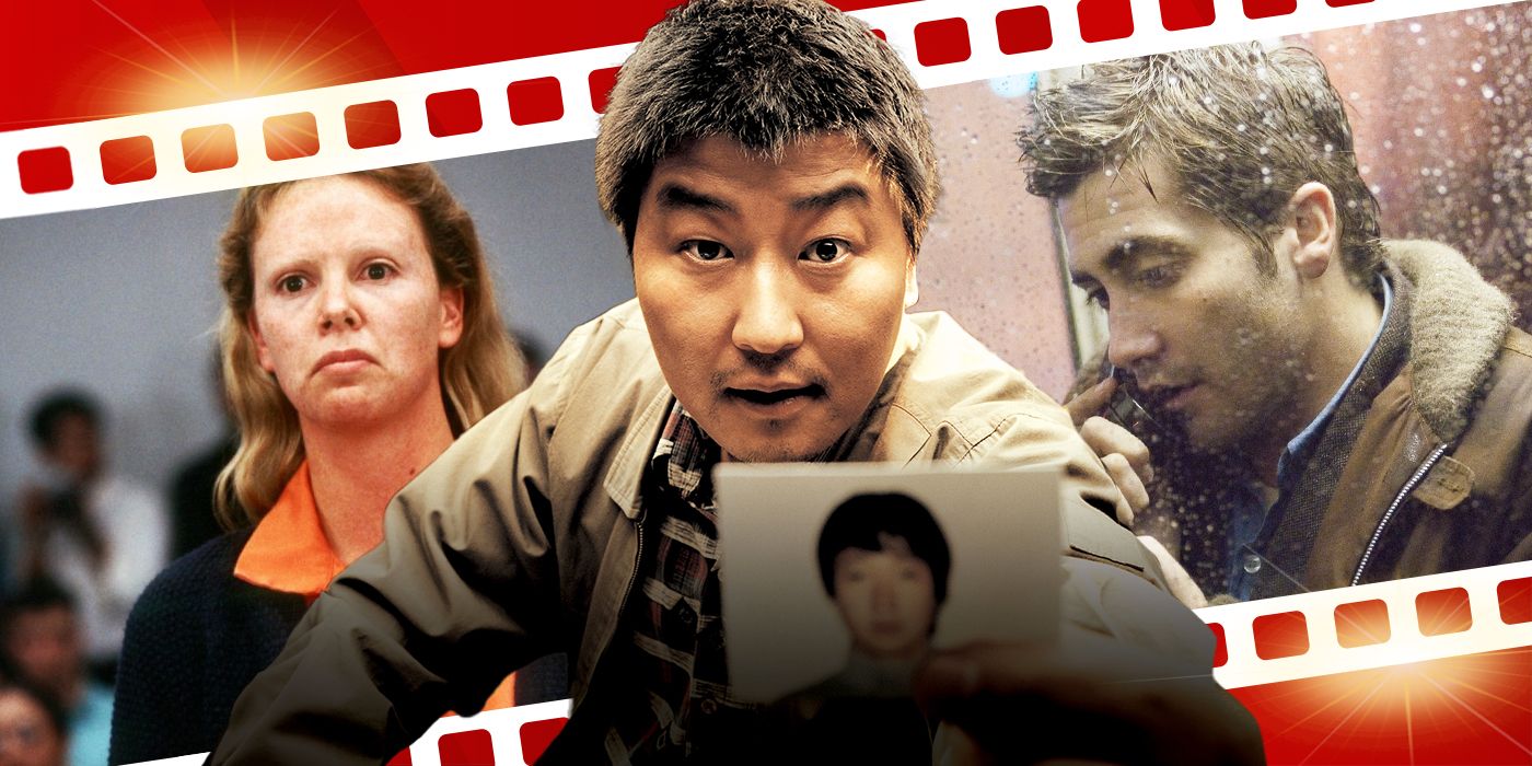 Blended imahe showing characters from Monster, Memories of Murder, and Zodiac.