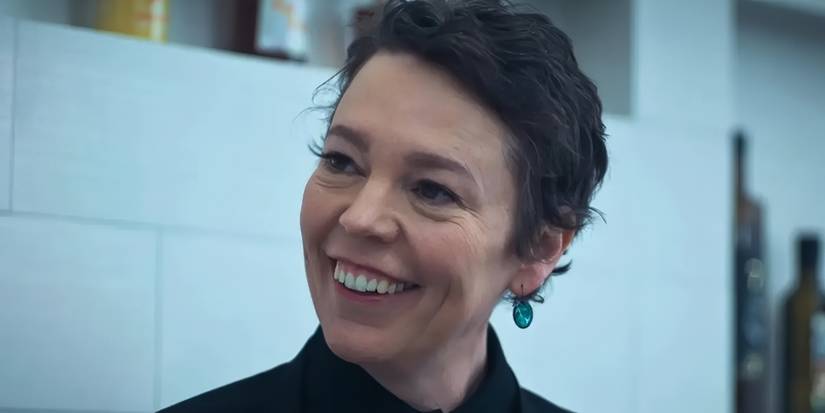 Olivia Colman smiling in the kitchen in The Bear Season 2