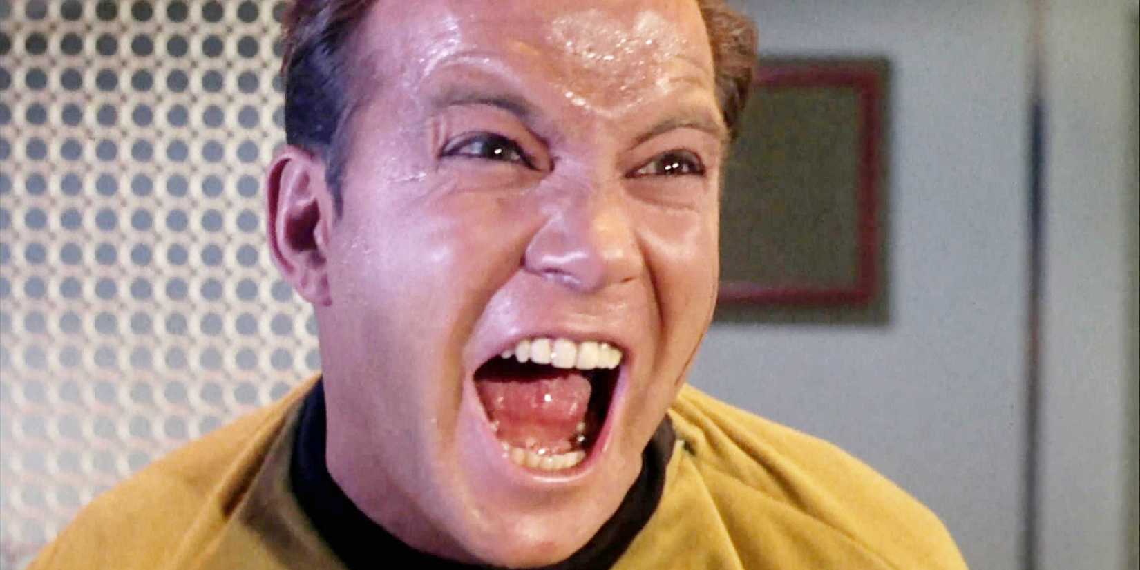 Captain Kirk screaming in the Star Trek episode "The Enemy Within"
