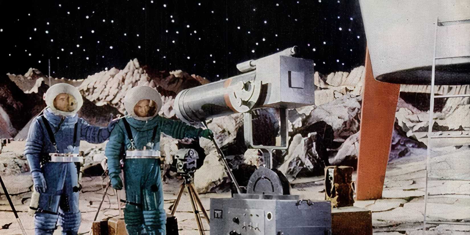 Warner Anderson and Dick Wesson in Destination Moon (1950)