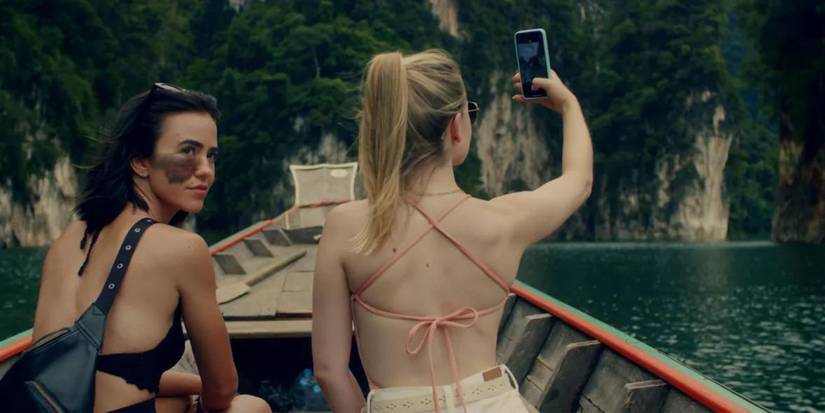 Emily Tennant and Cassandra Naud in Influencer