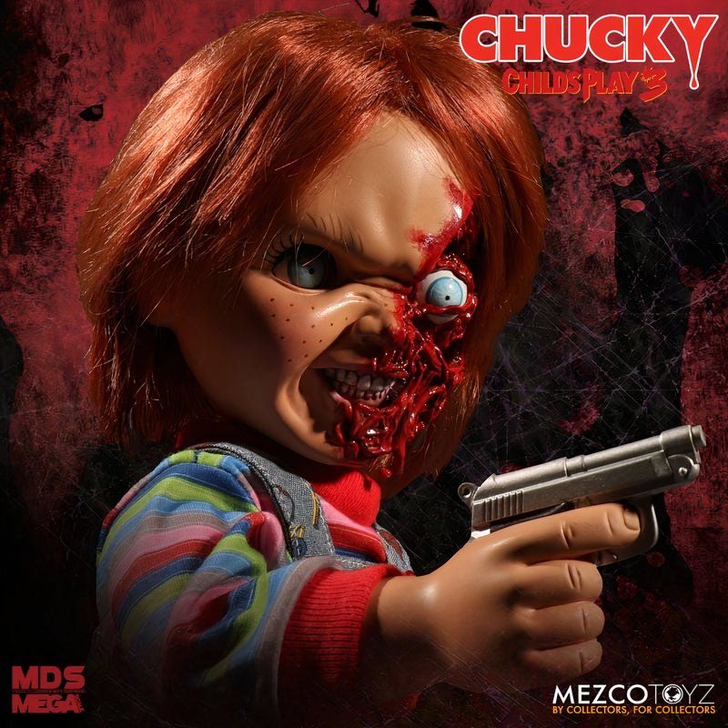 ChildÂ´s Play 2 Designer Series Talking Menacing Chucky 38 cm Mezco Toys