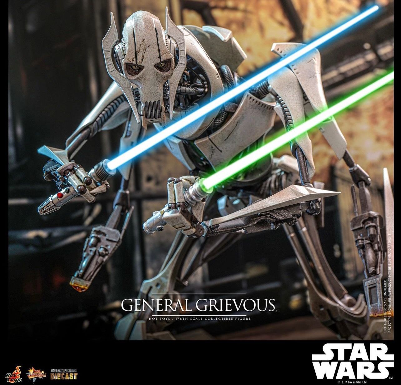 Star Wars Unveils New Grievous and Battle-Damaged Darth Vader Hot Toys