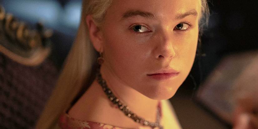 A close up of Milly Alcock as Rhaenyra in House of the Dragon Season 2 Episode 3
